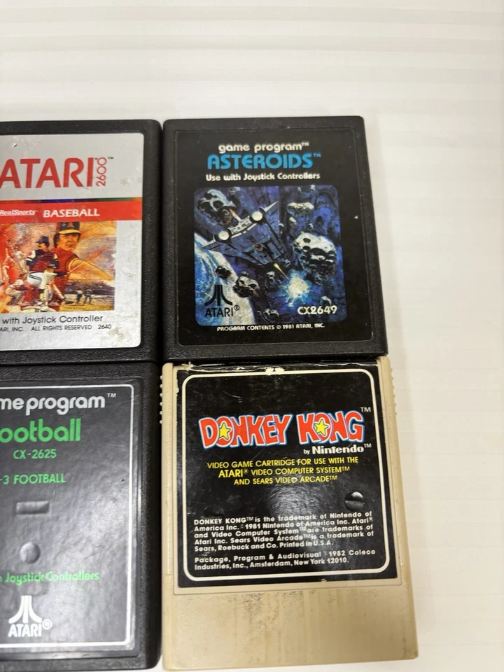 Vintage 1980-83 ATARI 2600 Lot of 10 Games Untested - Image 4 of 4