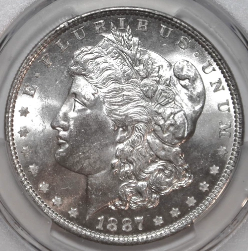 1887-P Morgan Silver Dollar - PCGS MS64 - #9968D