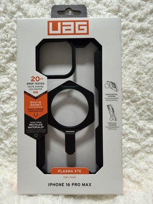 UAG Plasma XTE MagSafe Case for iPhone 16 Pro Max   Black NEW