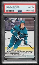 2024-25 Upper Deck Series 2 Young Guns Macklin Celebrini #451 PSA 10 GEM MT uj7