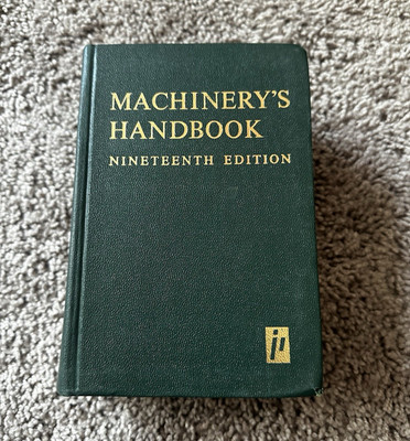 Industrial Press Machinery s Handbook 19th Edition Hardcover Book