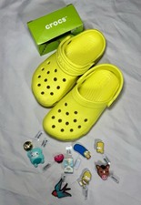 Crocs Classic Slip On Clogs Youth Unisex Comfort Yellow Size C11