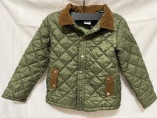 Tommy Bahama Kids Green Quilted Jacket 5t Toddler Boy Corduroy Collar Pockets