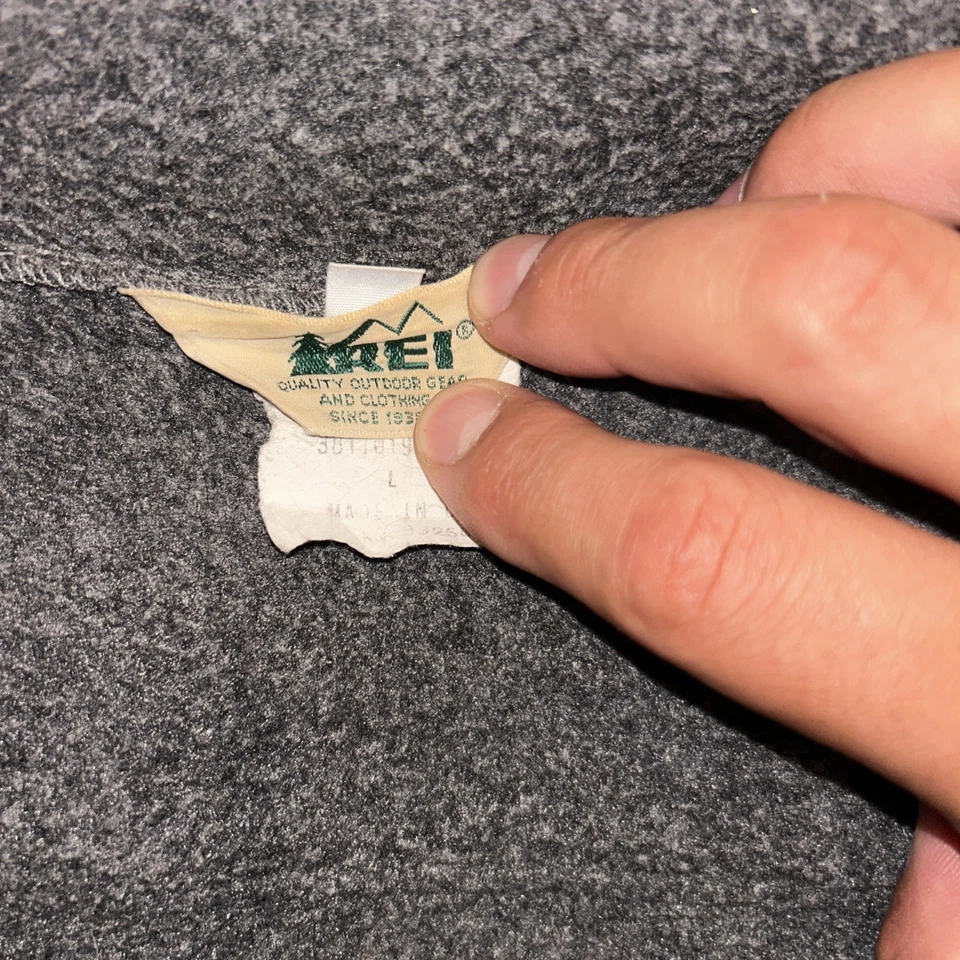 REI Trailsmith кооператив Polartec флис молнии куртка карманы серый мужской большой - Изображение 3 из 3