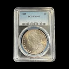 1888 Morgan Silver Dollar $1 90% Silver PCGS MS63 - 0388