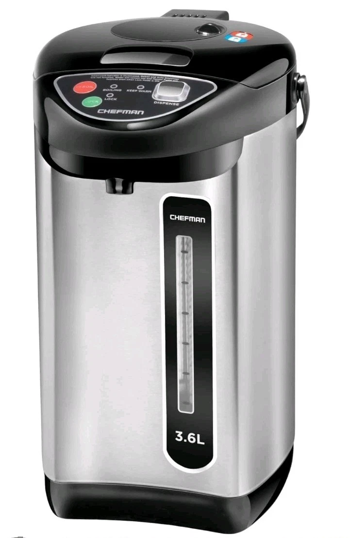 Chefman Electric Hot Water Pot Urn w/Auto & Manual Dispense Buttons