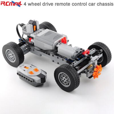 4WD Remote Control Car Chassis MOC Building Blocks Parts with Power Functions