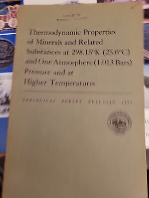 Thermodynamic Properties of Minerals & Related Substances pb ( 25' C)