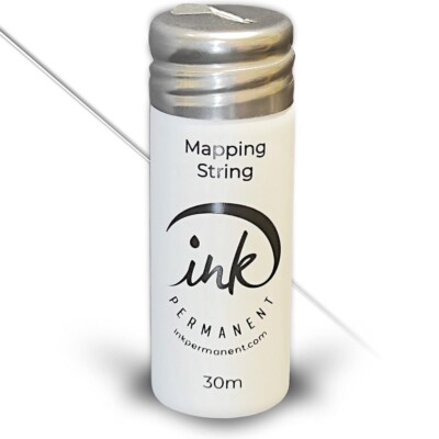 White Brow Mapping String Pre-Inked Mapping String for Permanent Makeup