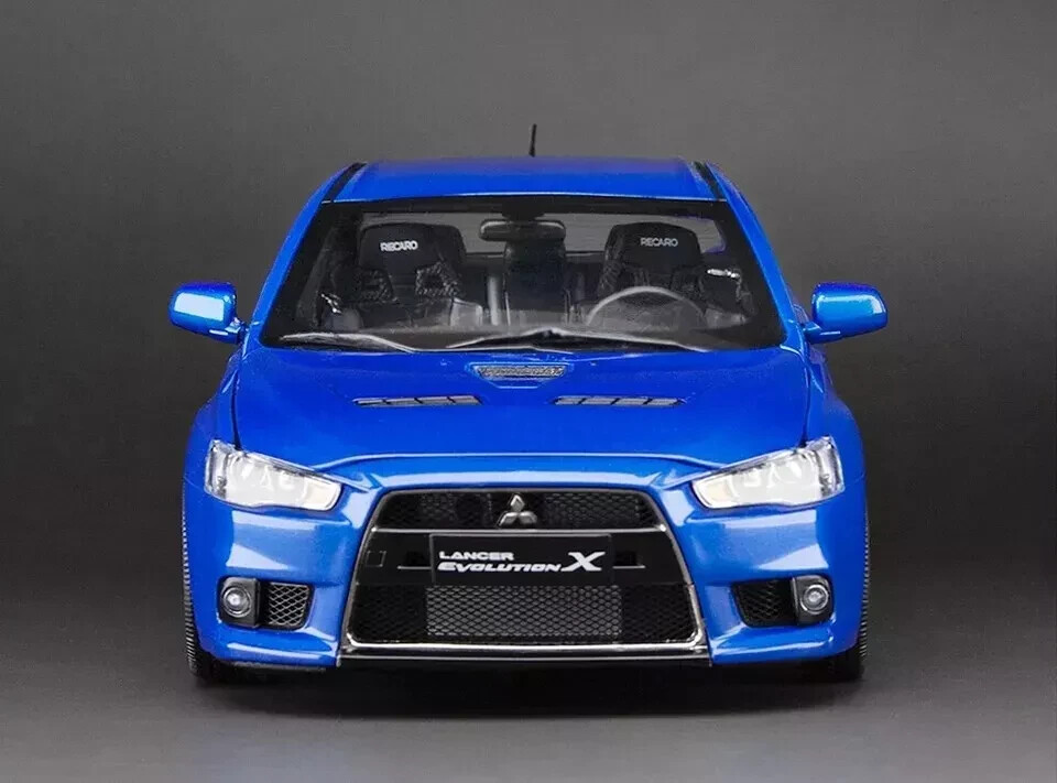 Mitsubishi Lancer Evolution X Blue Metallic Diecast car Sunstar 5823 1/18 - Picture 6 of 10