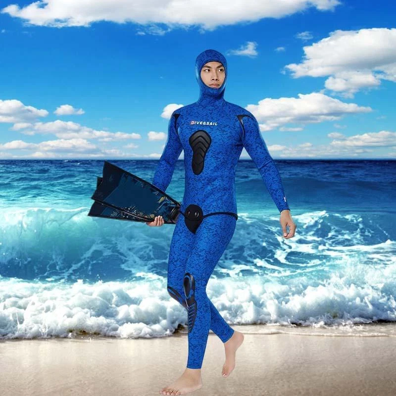Combinaison De Plong e Sous marine Pour Homme Capuche Pour