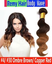 One or Three Ali Bundle Brown/Copper Body Wave Sew In Hair Extension 100 Human