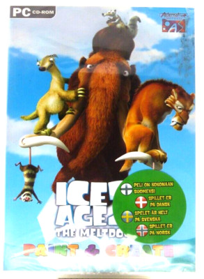 Ice Age 2 The Meltdown Paint Create PC CD Rom Spiel Kinder Bildung Marke