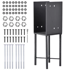 NTUD 4Pcs 6x6 Concrete Deck Post Anchor Base Heavy Duty Metal Bracket Base