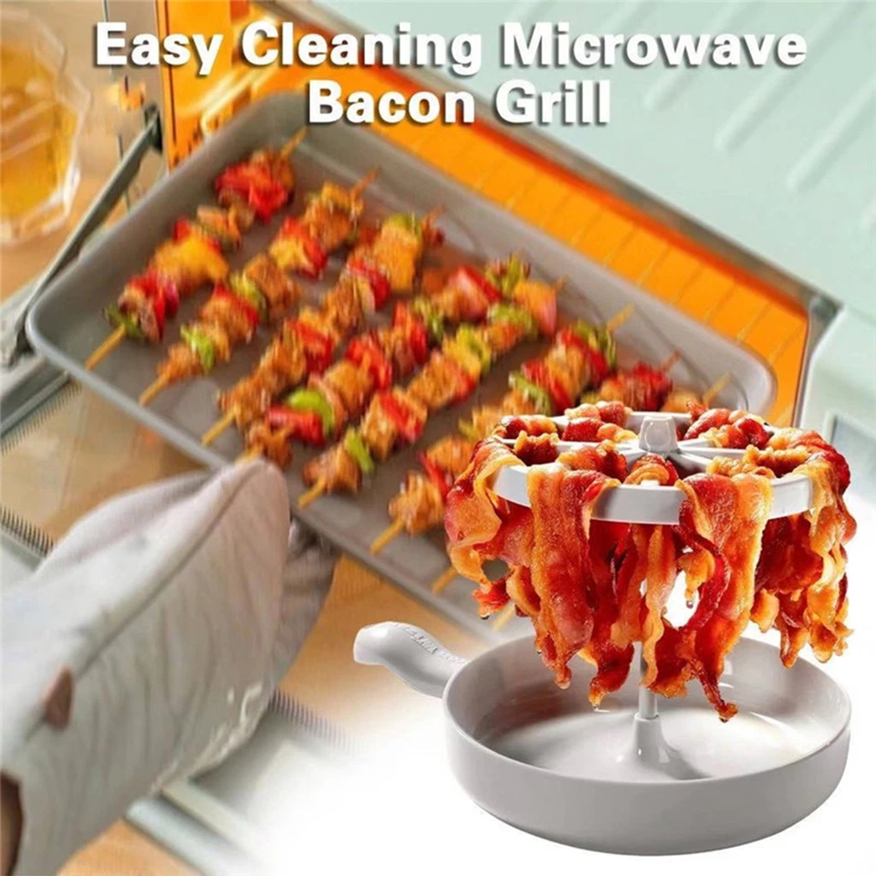 Bacon Tray Rack Microwave Bacon Cooker Shelf Rack High Temperature Resista New - image 4 of 4