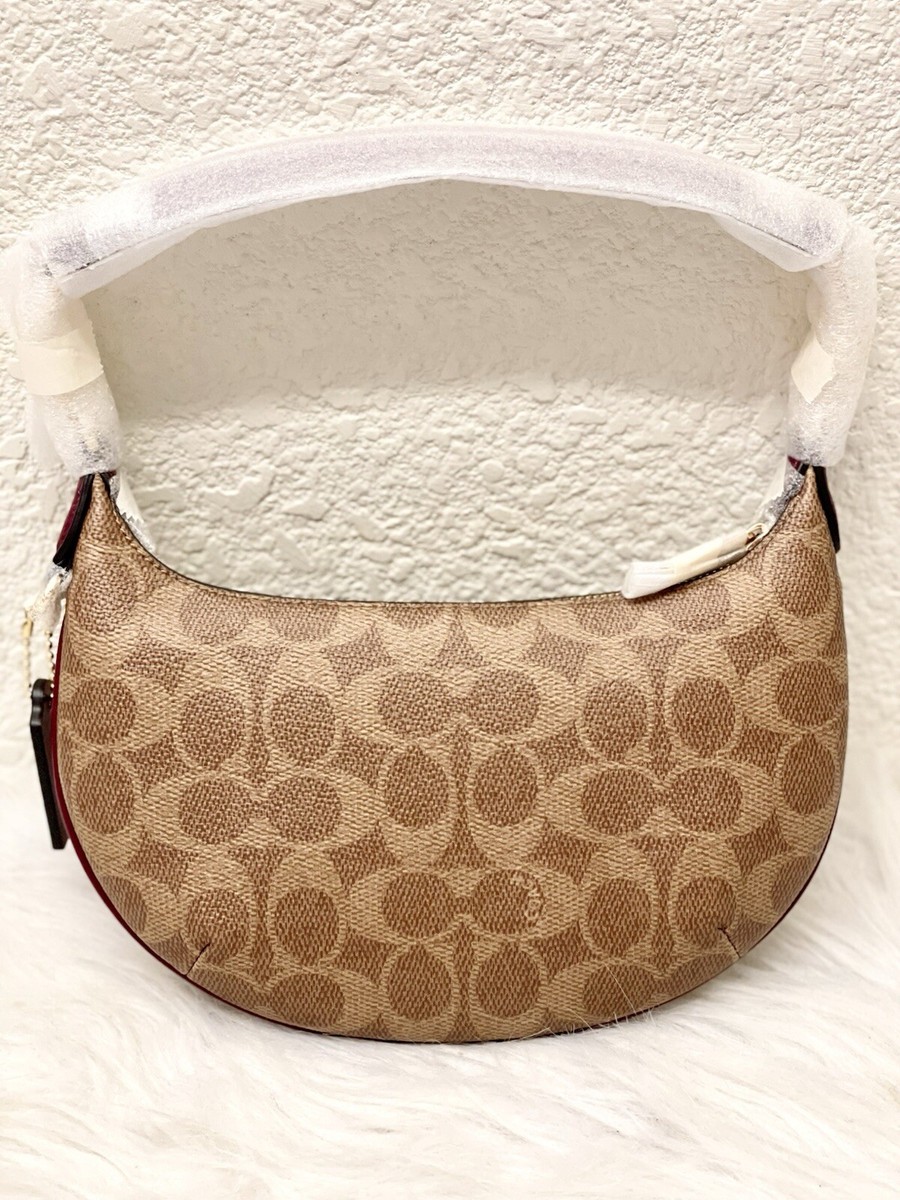 Coach Mini Payton Bag In Signature Canvas With Horse And Carriage