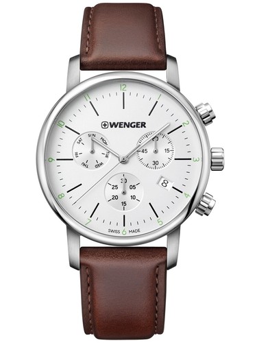 Wenger 01.1743.101 Urban Classic Chronograph Mens Watch 44mm 10 ATM - Picture 2 of 4