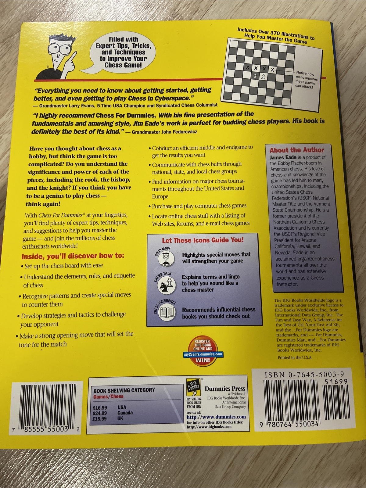 chess online chess for beginners on Chess For Dummies By James Eade 1996 Trade Paperback For Sale Online Ebay