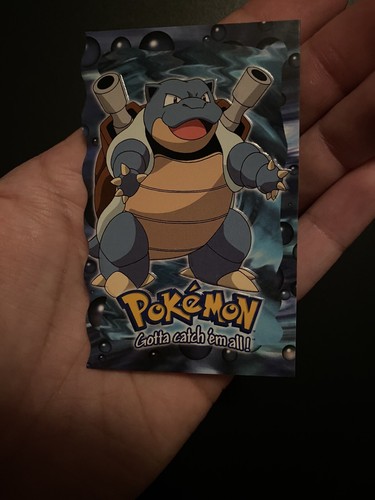1999 Topps Pokemon The First Movie Die-Cut Blastoise #9 of 12 (Damage) - Picture 1 of 5