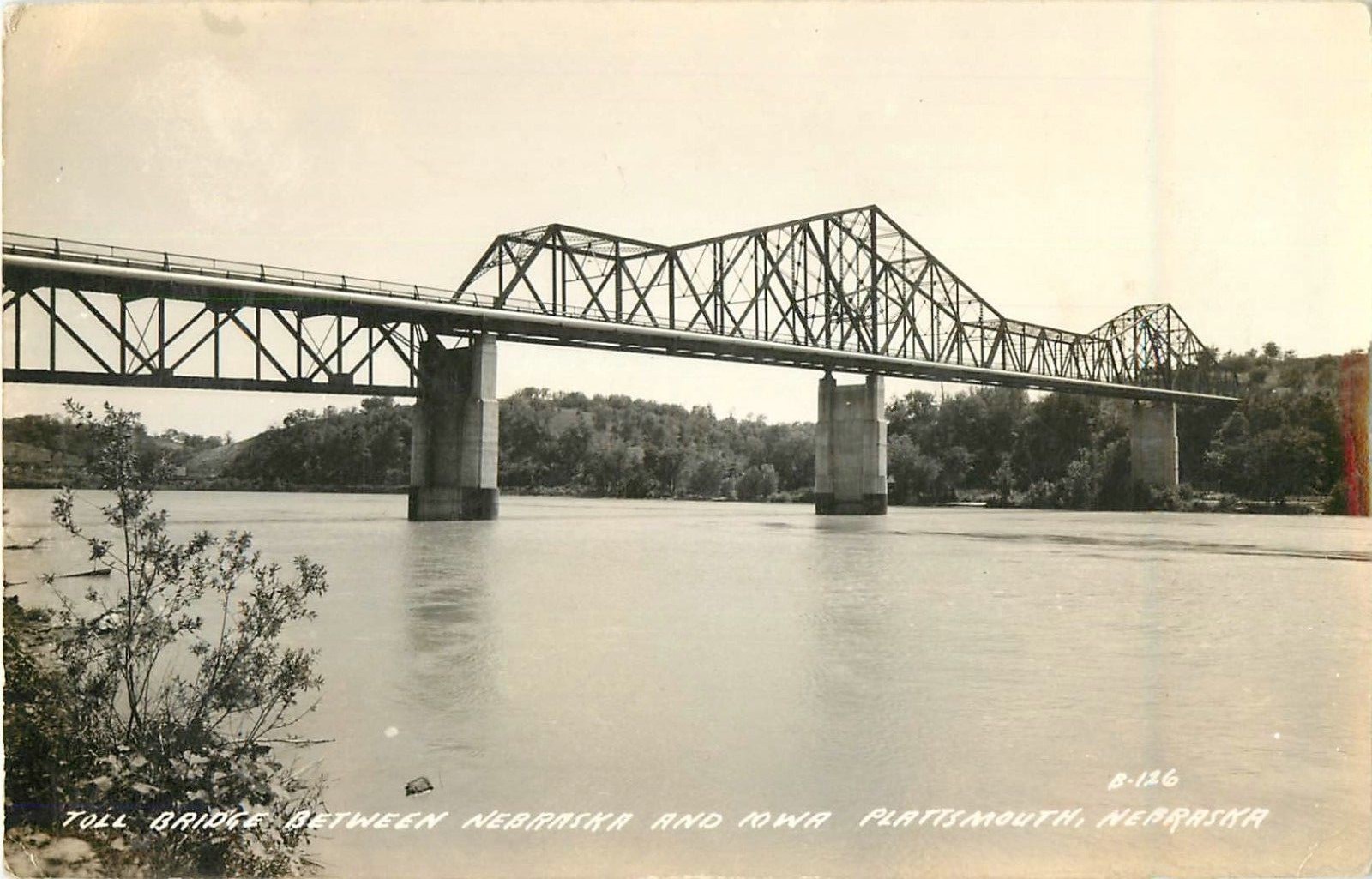 c1940 Toll Bridge, Plattsmouth, Nebraska Real Photo Postcard/RPPC eBay