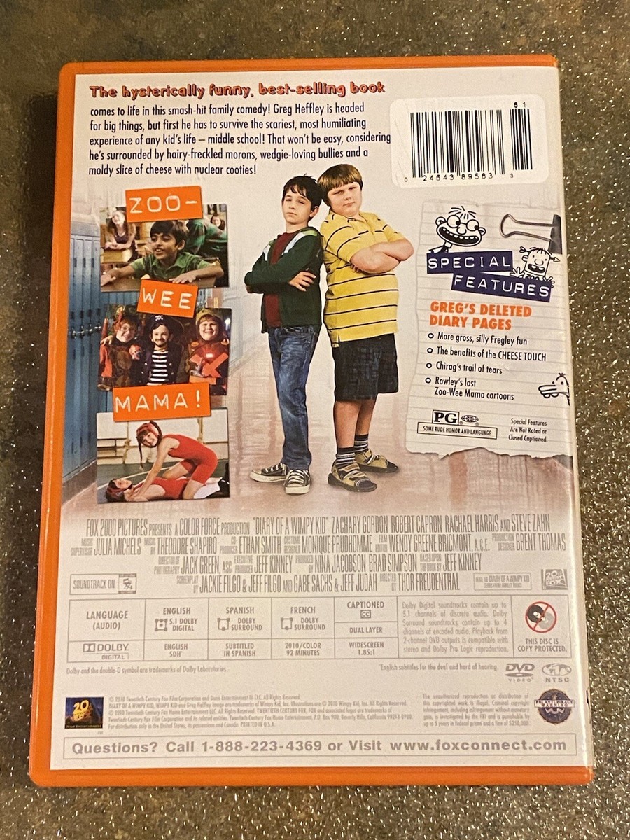 【中古】 DVD Diary of a Wimpy Kid s-l400.jpg