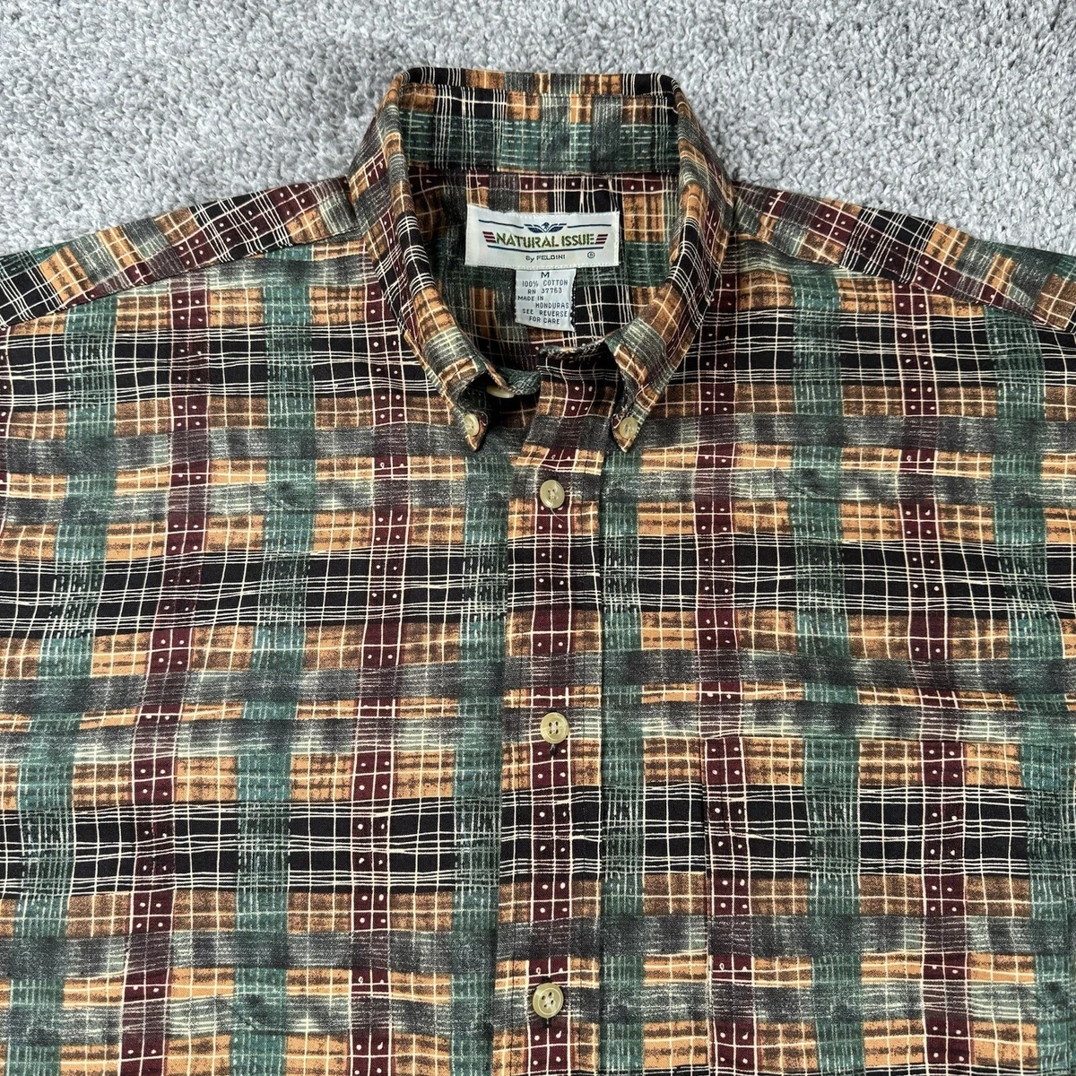 Natural Issue Short Sleeve Regular Fit Casual Button-Down Shirts