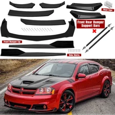 For Dodge Avenger Front Rear Bumper Lip/ Spoiler Splitter/ Body Kit Side-Skirt