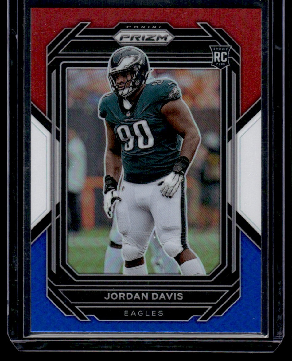 2022 Panini Prizm Jordan Davis Rookie Philadelphia Eagles #371 Red/White/Blue