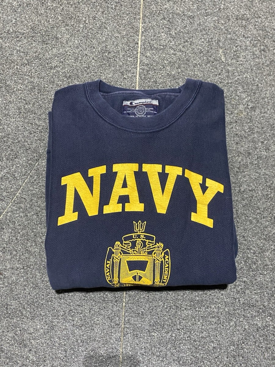 Vintage 90s Champion Reverse Weave Sweatshirt USNA Naval