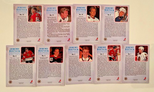 Lot Jeremy Roenick 92-93 Ultra Performance Highlights Karten 1 3 4 5 6 8 10 11 12 - Bild 2 von 2