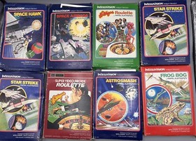 Mattel Intellivision II Includes Lot of  33 CIB Games Untested Console As Is