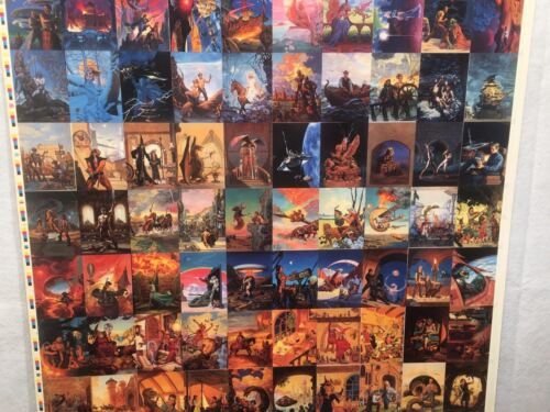 Tom Kidd Fantasy Art Trading Cards NON TAGLIATO 90 FOGLI DI CARTE poster formato FPG 1995 - Foto 3 di 6