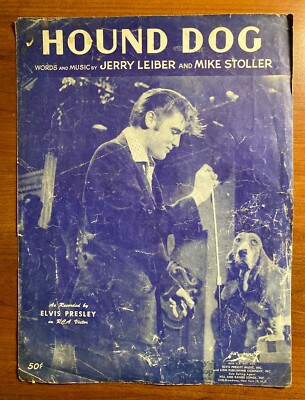Elvis Presley Hound Dog Sheet Music Jerry Lieber Mike Stoller | eBay