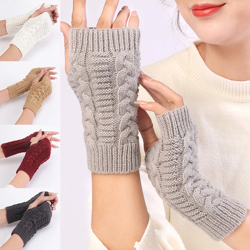 Ladies on sale fingerless mittens
