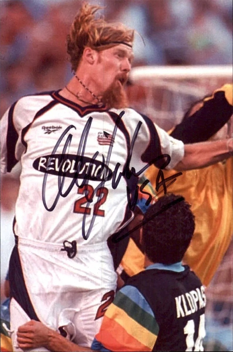 Alexi Lalas Signed 4x6 Photo USA Soccer 1994 FIFA World Cup Los