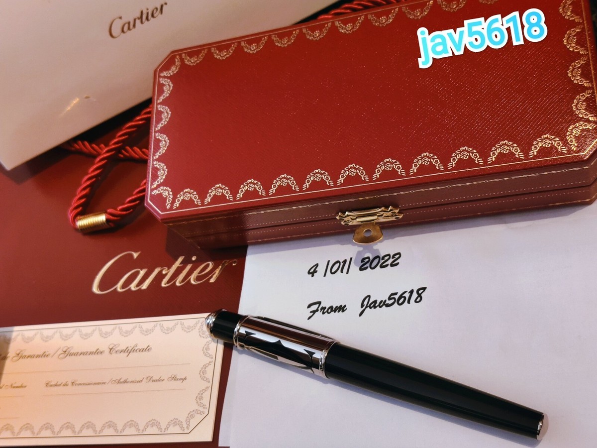 CARTIER DIABOLO FOUNTAIN PEN LOGOTYPE GOLD NIB,SPECIAL EDITION