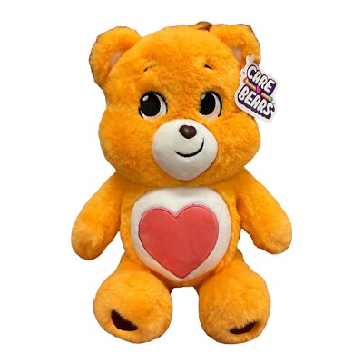 TCFC Basic Fun TENDERHEART Care Bear 12'' Orange Stuffed Plush Red Heart Tummy