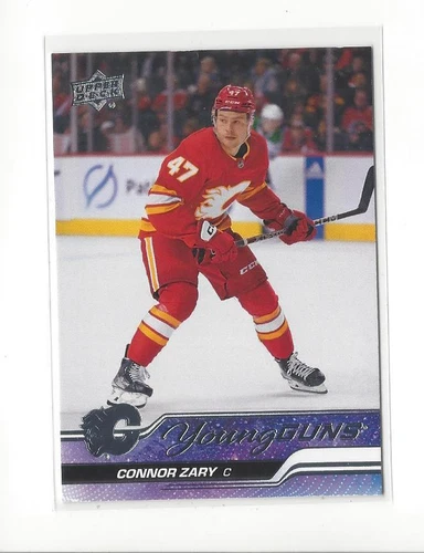 2023-24 Upper Deck #496 Connor Zary YG RC Rookie Flames