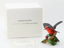 Lenox VERMILLION FLYCATCHER Porcelain Bird Figurine - Box & COA
