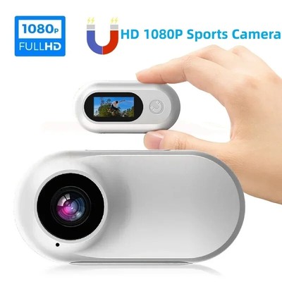 Action Anti Shaking Mini Camera 1080P HD Head Mounted Magnetic Thumb Camcorder