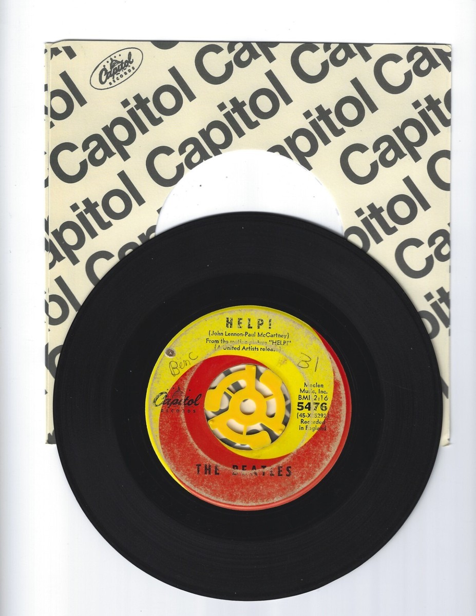 THE BEATLES Help! 45 RPM 7