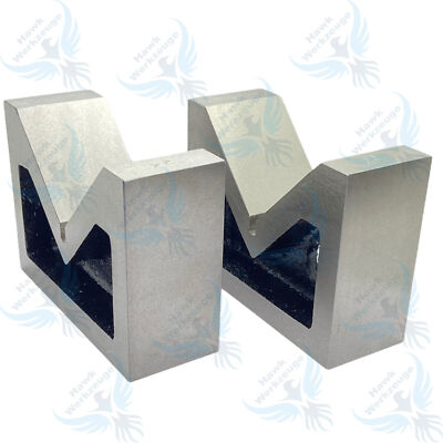 V-Block Aus Gusseisen, 2-teilig, 4" X 1-1/2" X 3" V-Block Ohne Klemme