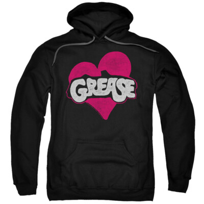 GREASE HEART Licensed Adult Hooded Sweatshirt Hoodie SM-5XL