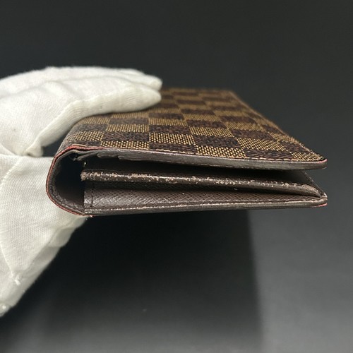 LOUIS VUITTON Damier Ebene Portefeuille Brazza Long Wallet N60017 Authentic - Picture 9 of 24