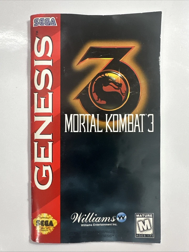 Mortal Kombat 3 (Sega Genesis) CIB Complete - Tested - Image 4 of 4