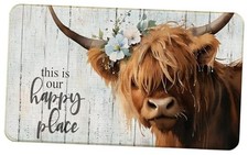 Highland Cow Door Mat, This is Our Doormat for Front Door Indoor Happy Place