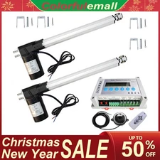 12" 6000N Linear Actuators&Electronic Controller DIY Dual Axis Solar Panel Track