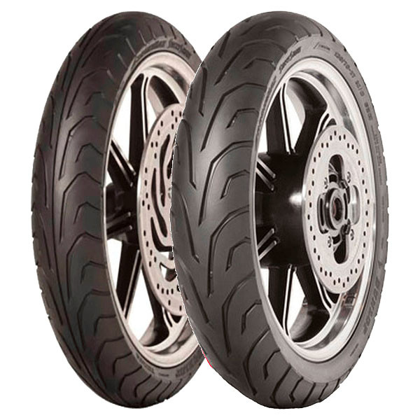 TYRE PAIR DUNLOP 100/90-18 56V + 120/90-18 65V ARROWMAX STREETSMART