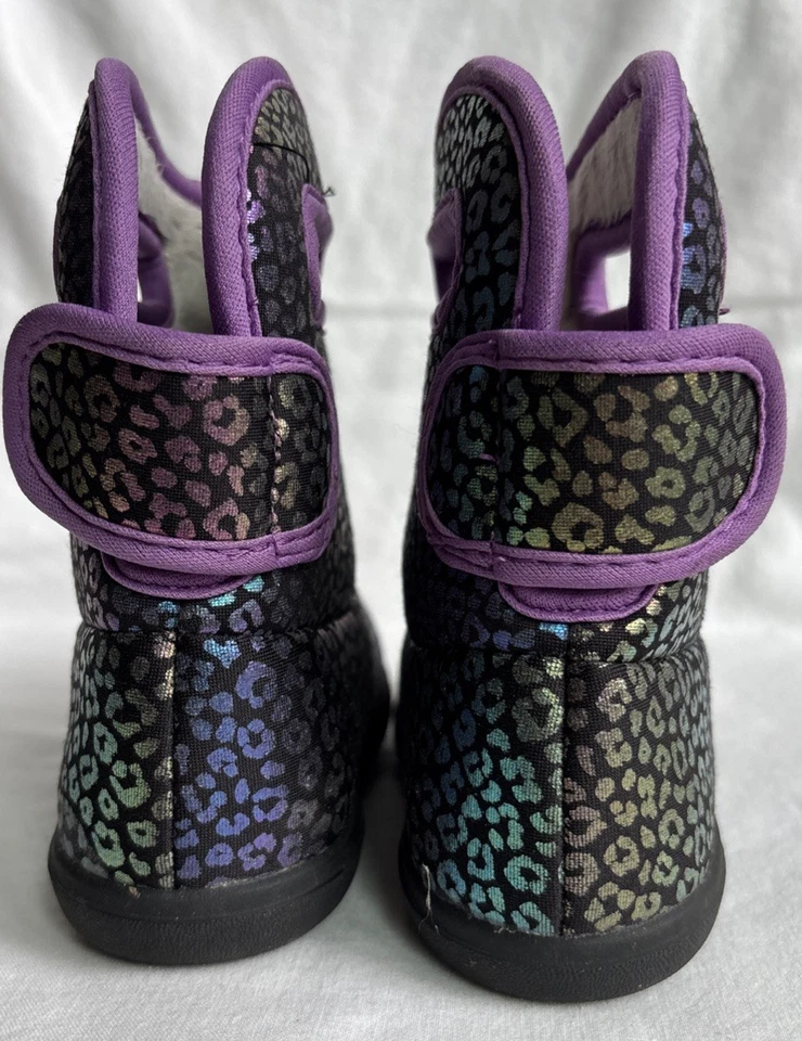 Bogs Baby Bogs II Arco Iris Leopardo Botas Impermeables Talla US 8 EU 24 Foto 4 de 4