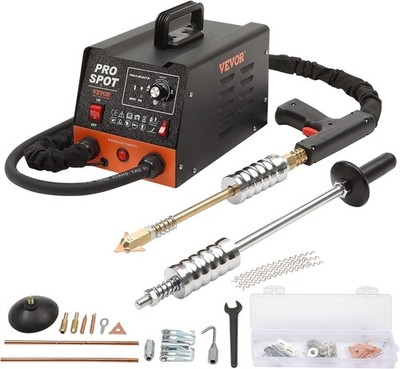 Stud Welder Dent Repair Kit, 3KW Spot Welder Dent Puller with 6 Welding Modes, A